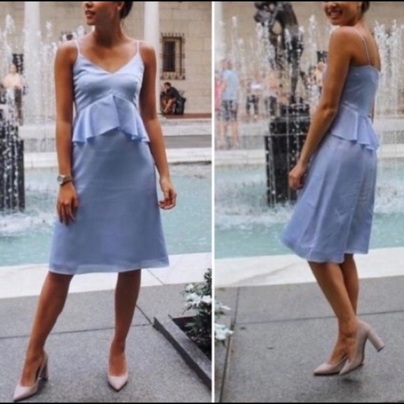 Banana Republic Dresses & Skirts - Banana Republic pale blue peplum dress size 0